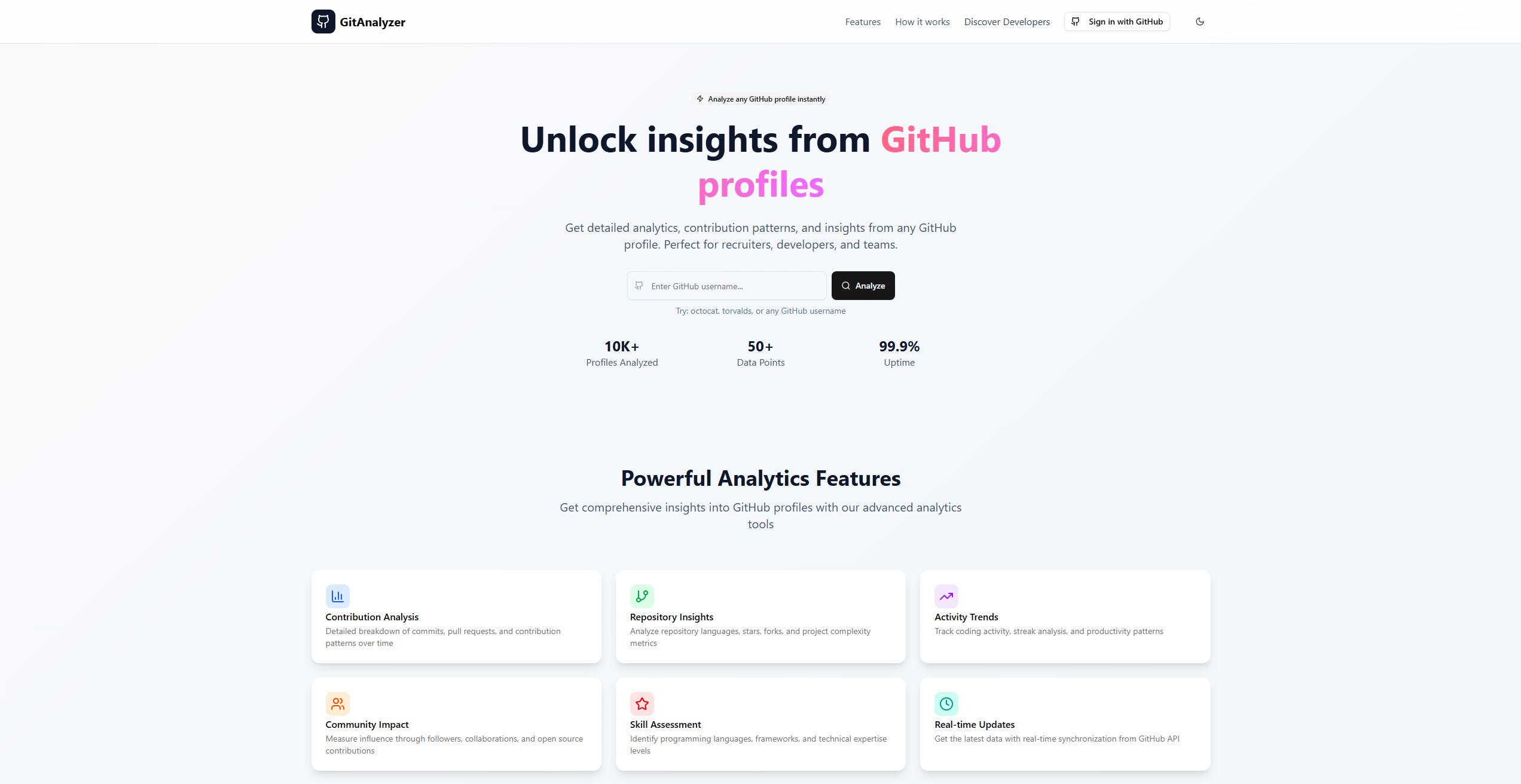 Github Profile Analyzer